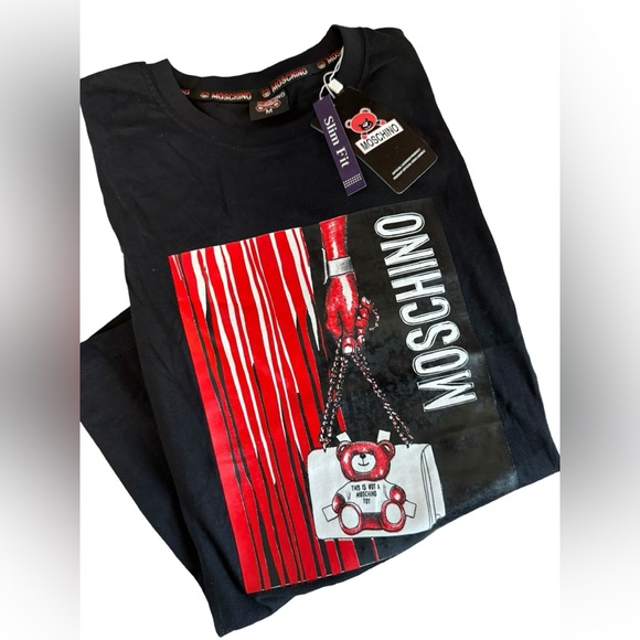 NWT Moschino Slim Fit T Shirt Size M - Picture 2 of 8